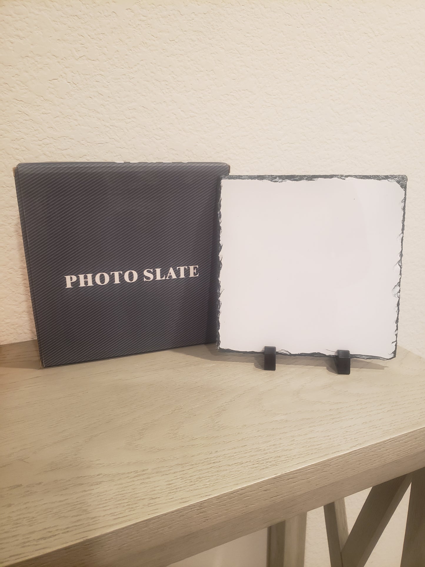 Custom square/heart photo slate