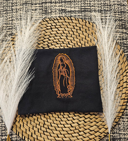 Embroidery La Virgen de Guadalupe T- Shirt