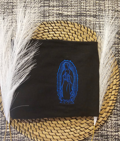 Embroidery La Virgen de Guadalupe T- Shirt