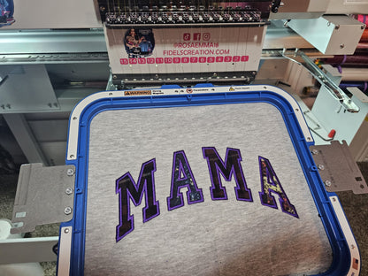 MAMA Embroidery baby outfit keepsake applicate sweater gift for mom personalize